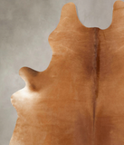 Solid Brown Cowhide Rug #B13528