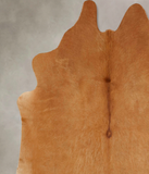 Solid Brown Cowhide Rug #B13569