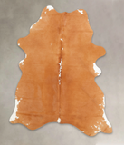 Brown and White Regular Cowhide Rug #B1358