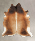 Brown with Red Cowhide Rug #B1360