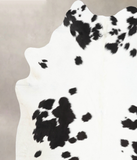 Black and White Cowhide Rug #B13633