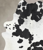 Black and White Cowhide Rug #B13636