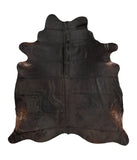 Solid Black Cowhide Rug #B1366HUDSN
