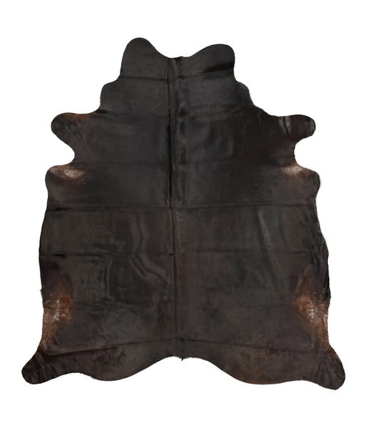 Solid Black Cowhide Rug #B1366HUDSN