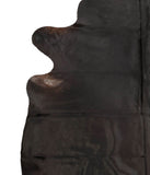 Solid Black Cowhide Rug #B1366HUDSN