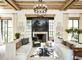Salt and Pepper Black Cowhide Rug #B13927