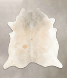 Grey with Beige Cowhide Rug #B1423