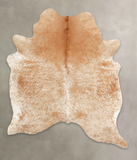 Salt and Pepper Brown Cowhide Rug #B1435