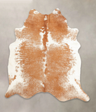 Beige and White Cowhide Rug #B1440