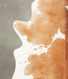 Beige and White Cowhide Rug #B1462