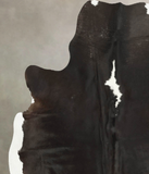 Chocolate and White Cowhide Rug #B14625