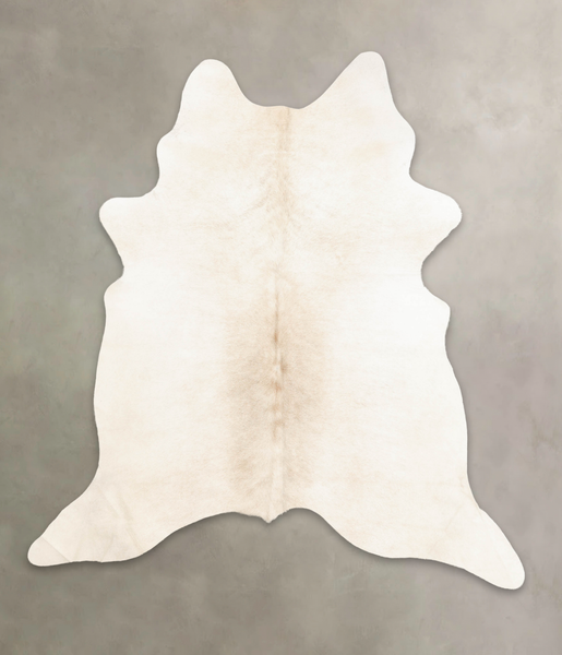 Beige and White Cowhide Rug #B1472