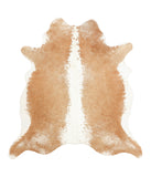 Beige and White Cowhide Rug #B1477HUDSN
