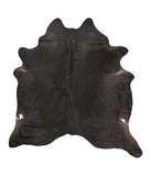 Solid Black Cowhide Rug #B1545HUDSN