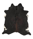 Solid Black Cowhide Rug #B1583HUDSN