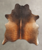 Brown with Red Cowhide Rug #B1585
