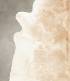 Beige and White Cowhide Rug #B1599