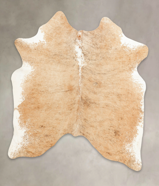 Beige and White Cowhide Rug #B1604
