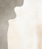 Ivory with Beige Cowhide Rug #B1613
