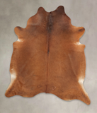 Solid Brown Cowhide Rug #B1668