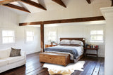 Beige and White Cowhide Rug #B16796