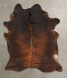 Dark Brindle Cowhide Rug #B1696