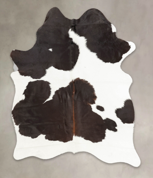 Chocolate and White Cowhide Rug #B1700