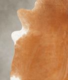 Solid Brown Cowhide Rug #B1708