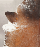 Salt and Pepper Brown Cowhide Rug #B1747