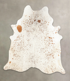 Salt and Pepper Brown Cowhide Rug #B1752