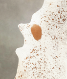 Salt and Pepper Brown Cowhide Rug #B1752