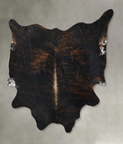 Dark Brindle Cowhide Rug #B17780