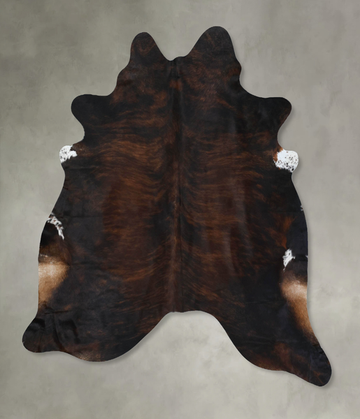Dark Brindle Cowhide Rug #B17831