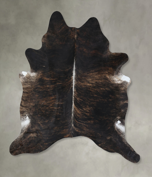 Dark Brindle Cowhide Rug #B17909
