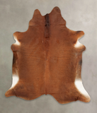 Solid Brown Cowhide Rug #B1792