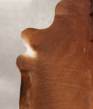 Solid Brown Cowhide Rug #B1792