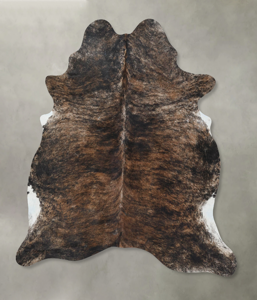 Dark Brindle Cowhide Rug #B17948