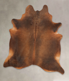 Brown with Red Cowhide Rug #B1795