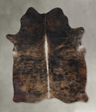 Dark Brindle Cowhide Rug #B17973