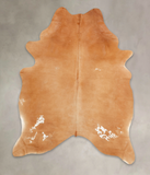 Solid Brown Cowhide Rug #B1830