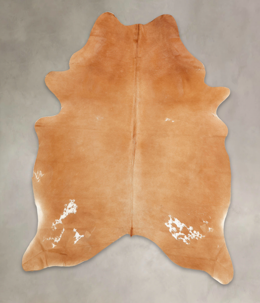 Solid Brown Cowhide Rug #B1830
