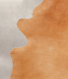 Solid Brown Cowhide Rug #B1830