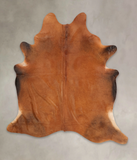 Solid Brown Cowhide Rug #B1860