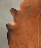 Solid Brown Cowhide Rug #B1860
