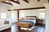Brown and White Cowhide Rug #B18619