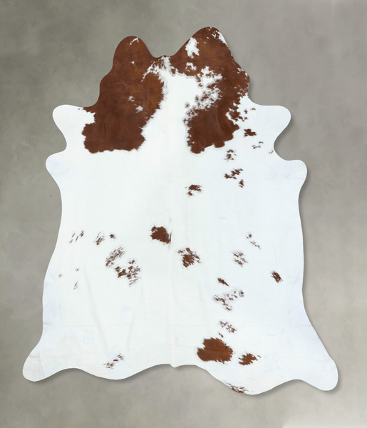 Brown and White Cowhide Rug #B18620