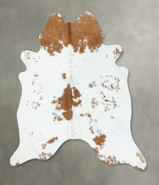 Brown and White Cowhide Rug #B18626