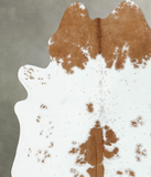 Brown and White Cowhide Rug #B18626