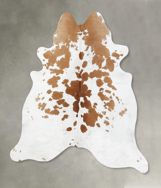 Brown and White Cowhide Rug #B18755