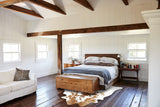 Brown and White Cowhide Rug #B18755